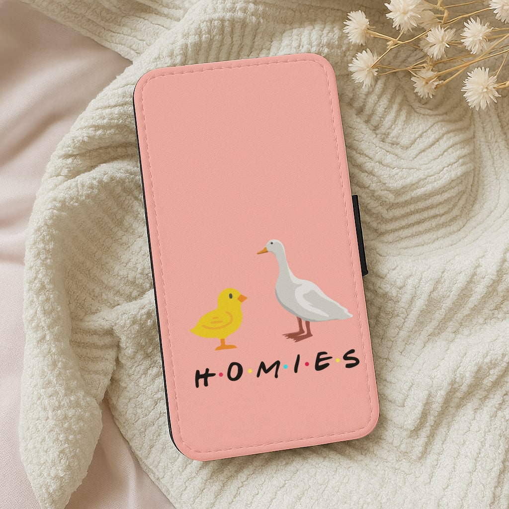 Homies Chick And Duck Wallet Phone Case