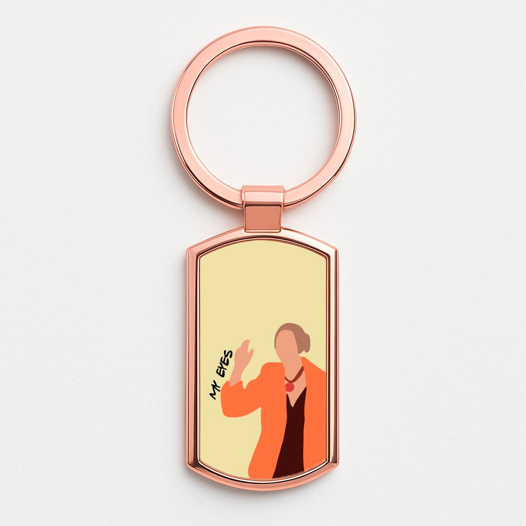 My Eyes Rose Gold Keyring