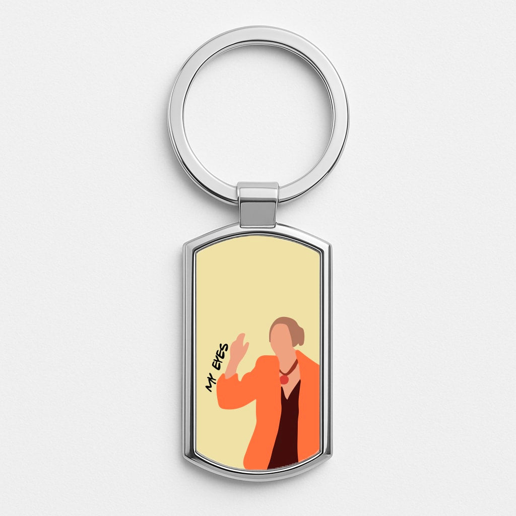 My Eyes Silver Keyring