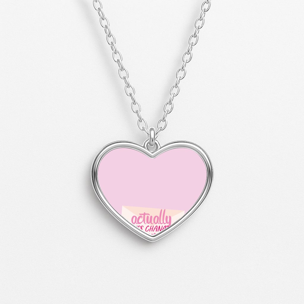 Actually It's Miss Chanandler Bong Heart Necklace