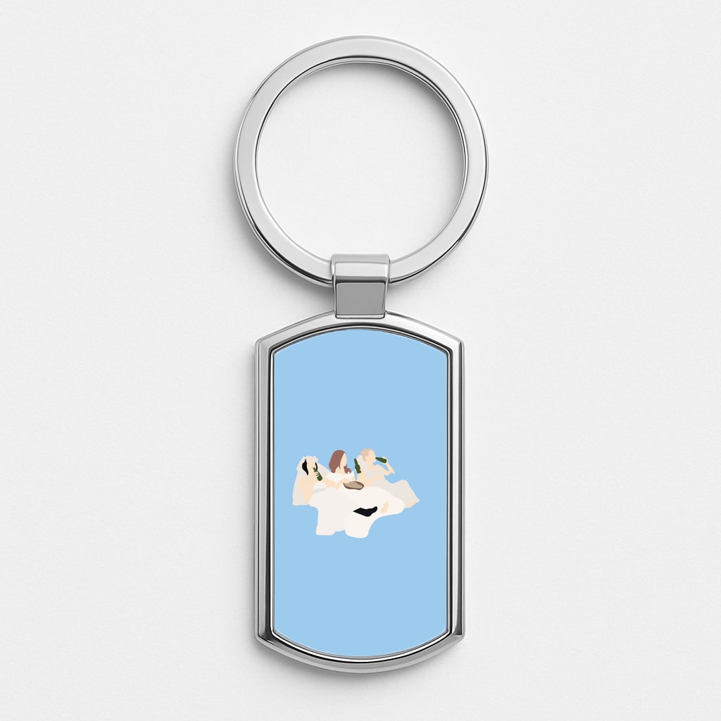 Wedding Chill Silver Keyring