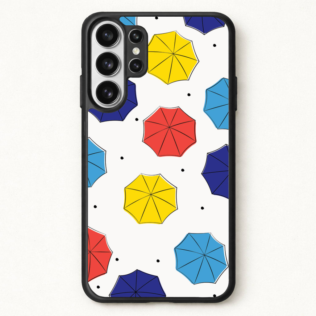 Colourful Umbrellas Pattern Phone Case for Galaxy S26 Ultra