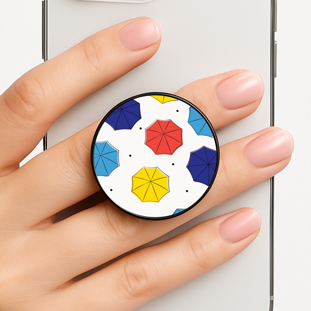 Colourful Umbrellas Pattern Phone Grip