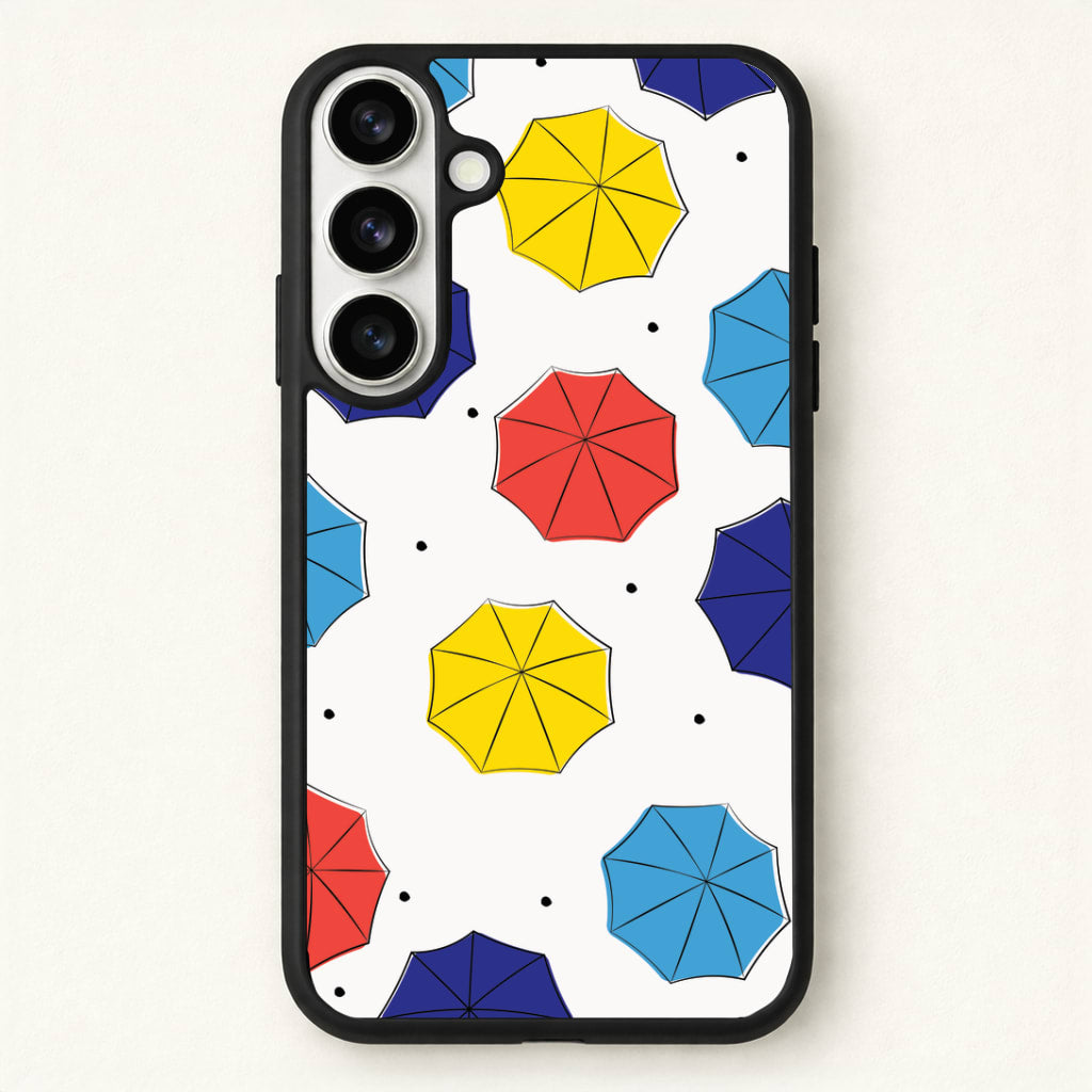 Colourful Umbrellas Pattern Phone Case for Galaxy S26 Plus