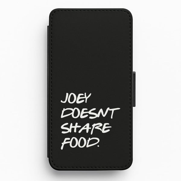 Joey Doesn't Share Food, Black Flip / Wallet Phone Case