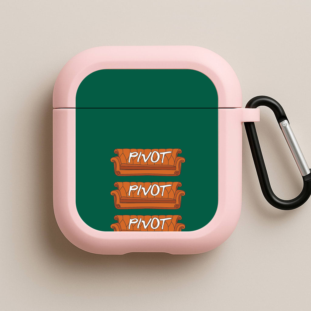 Sitcom Couches Pivot Pink AirPods Case