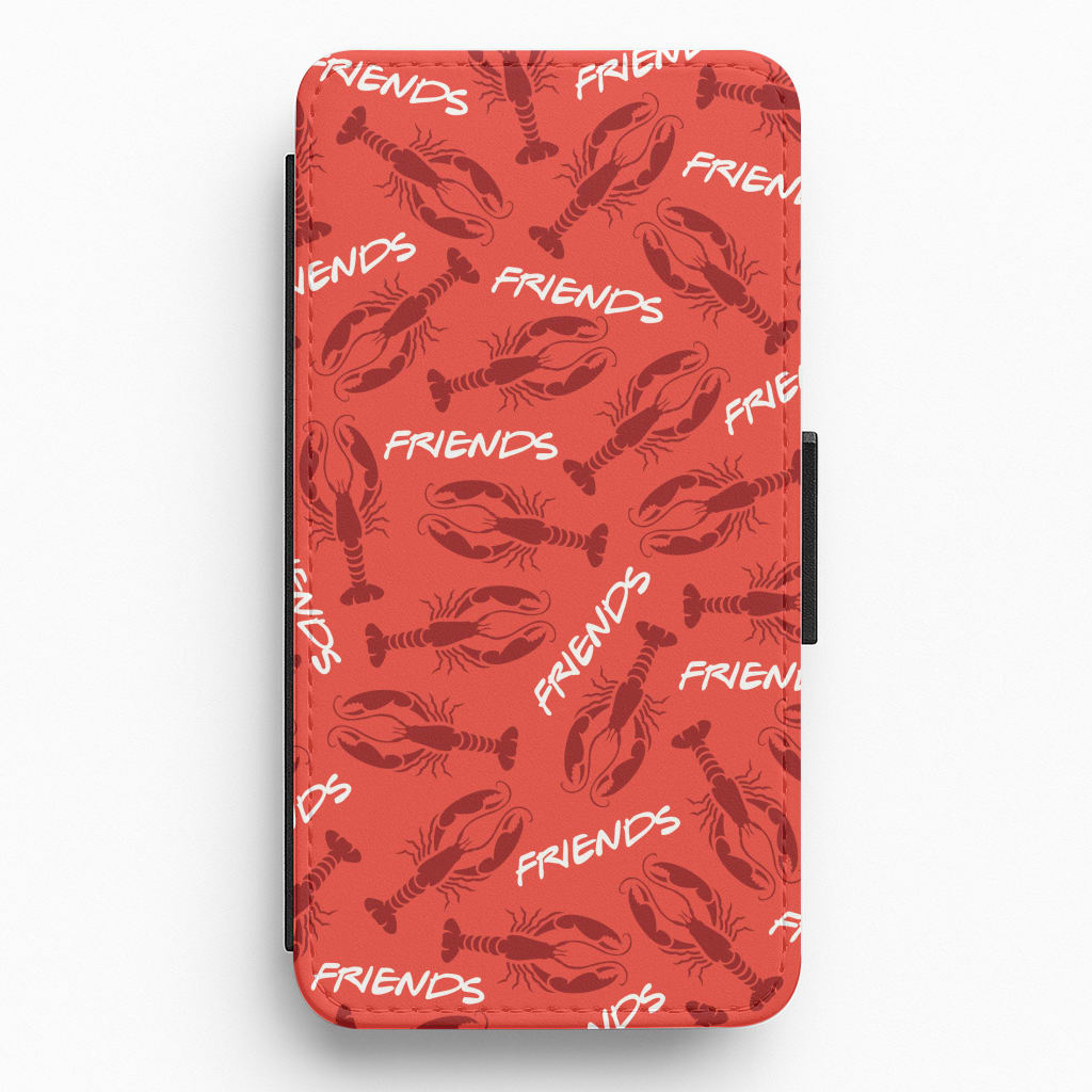 Sitcom Red Lobsters Pattern Flip / Wallet Phone Case