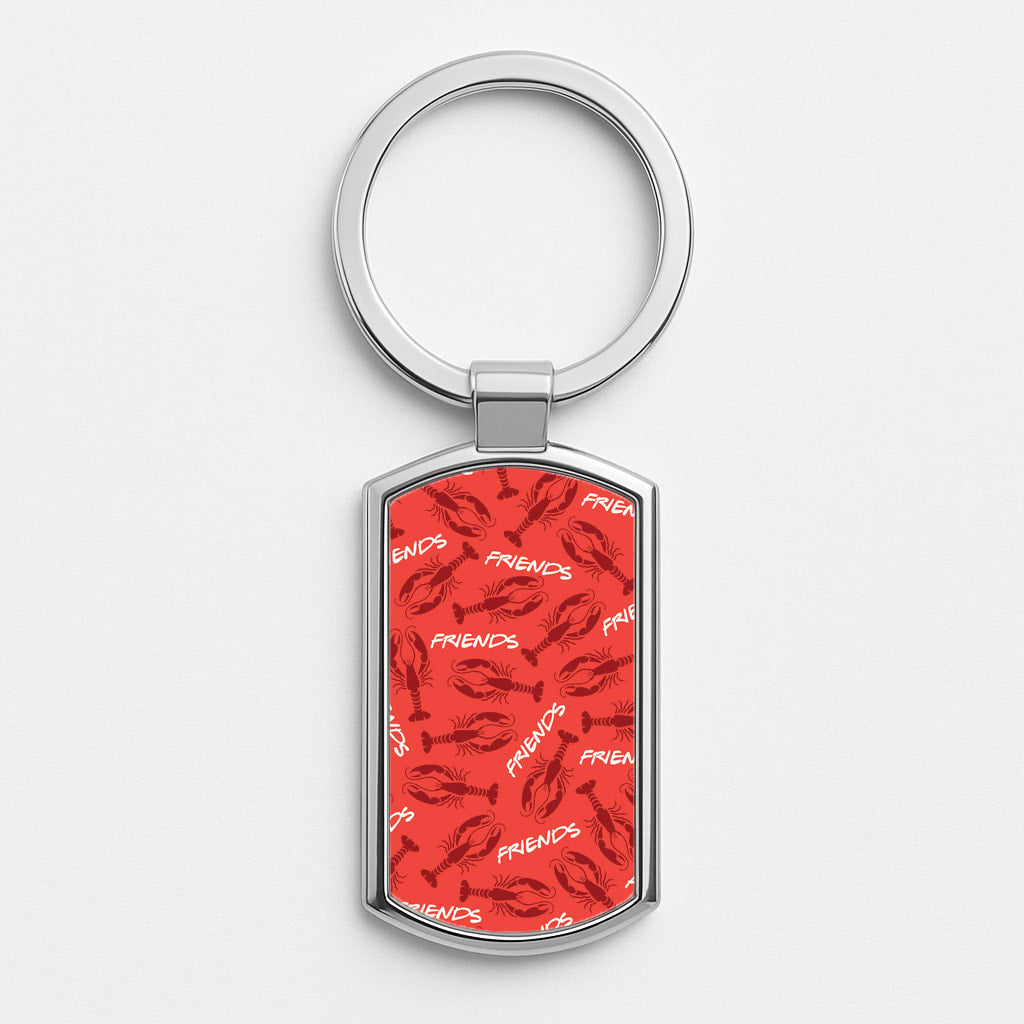 Sitcom Red Lobsters Pattern Luxury Keyring