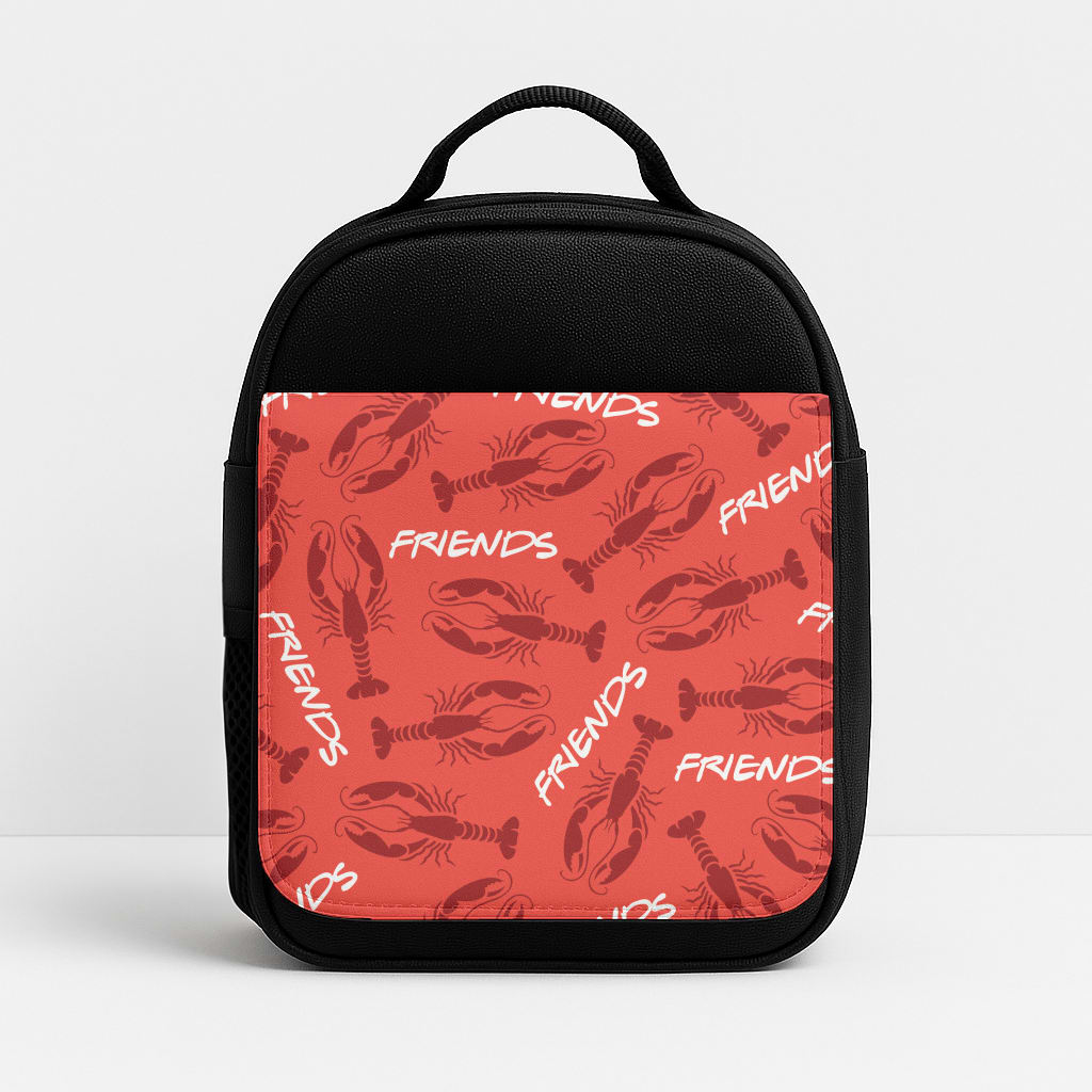 Sitcom Red Lobsters Pattern Lunchbox