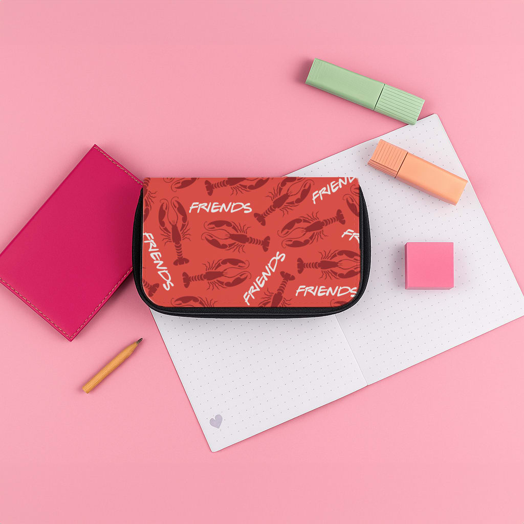Sitcom Red Lobsters Pattern Pencil Case