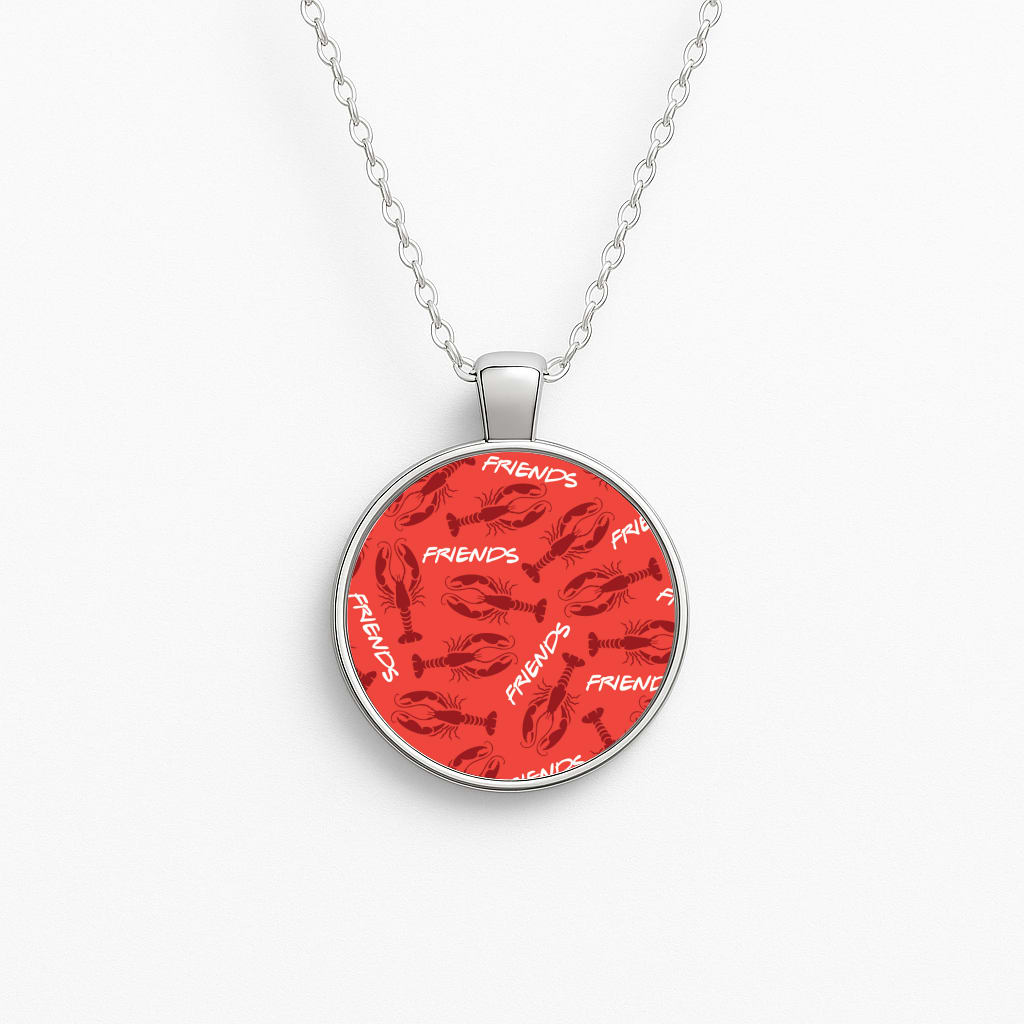 Sitcom Red Lobsters Pattern Necklace