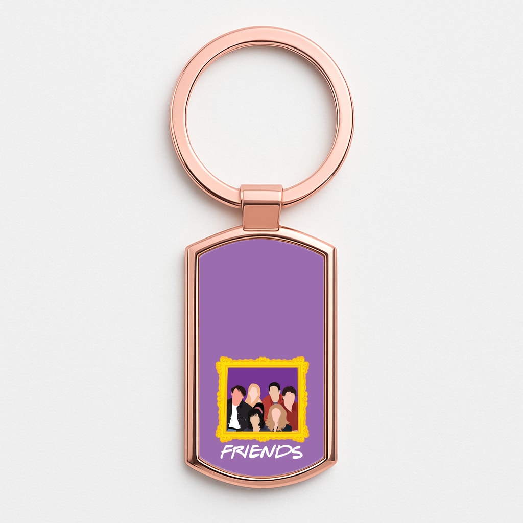 Cast Photo Frame Rose Gold Keyring
