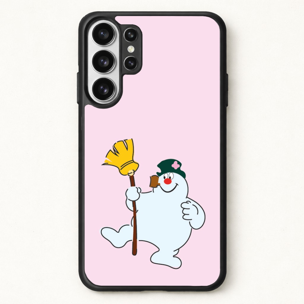Broom - Snowman Phone Case for Galaxy S26 Ultra