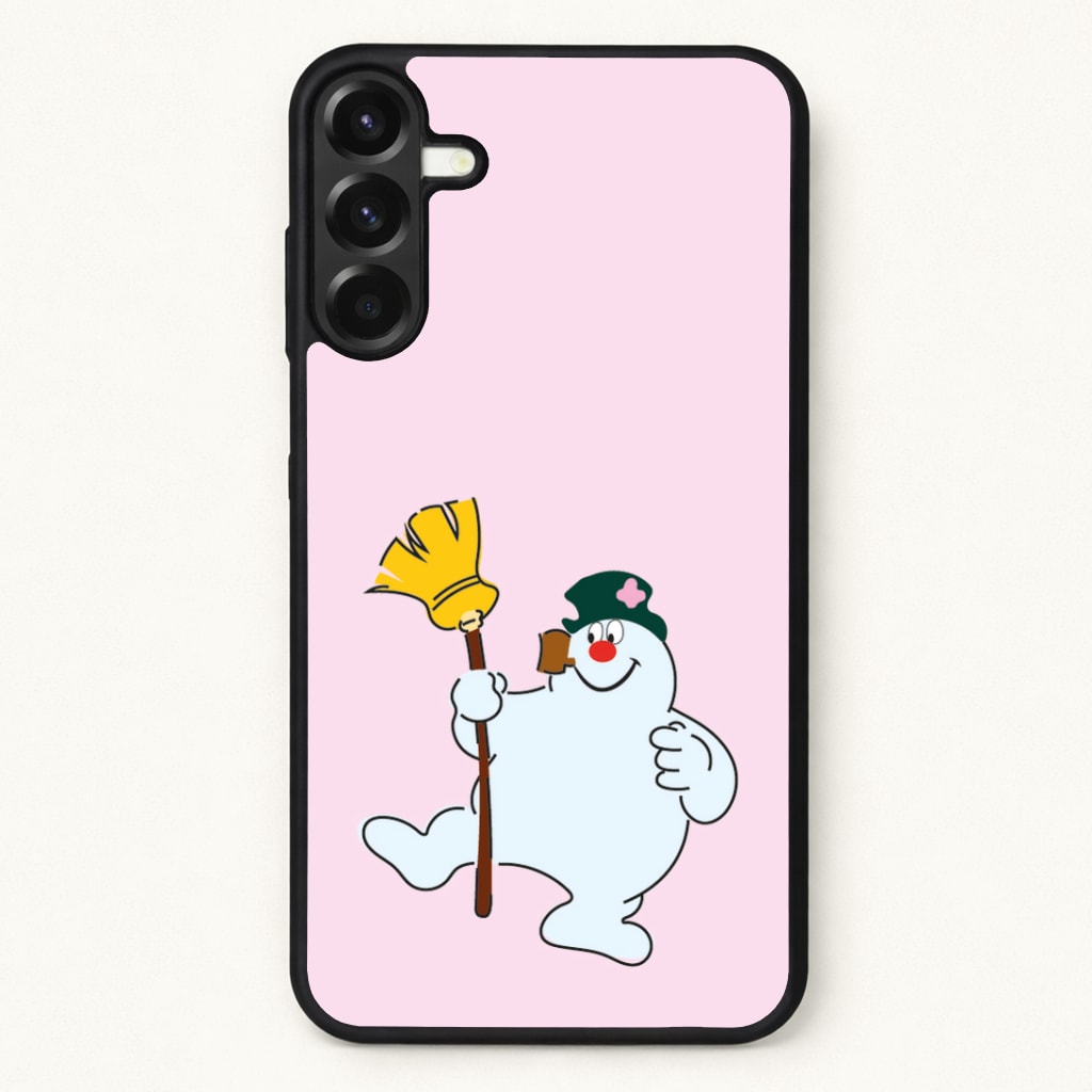 Broom - Snowman Phone Case for Galaxy A57