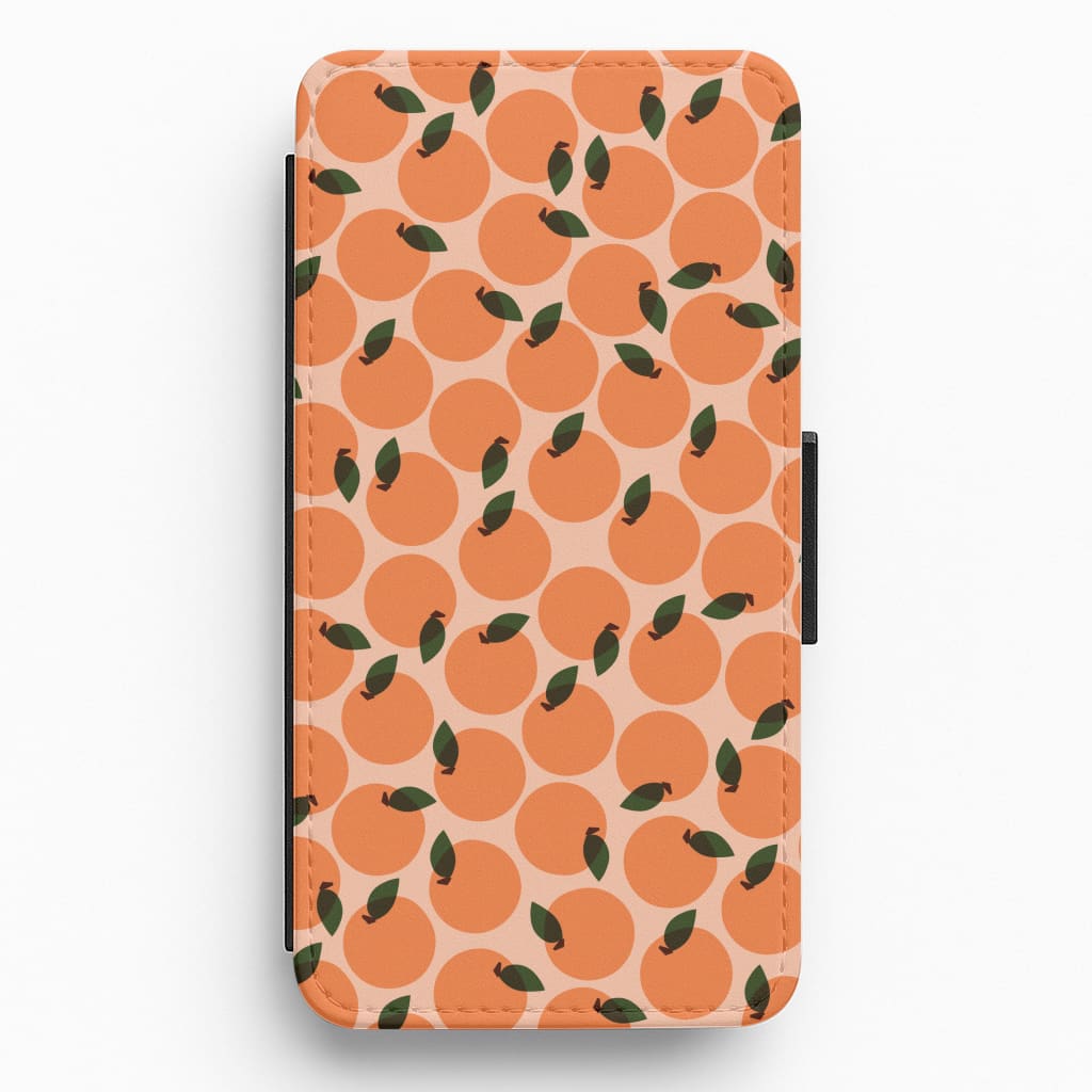 Oranges - Fruit Patterns Flip / Wallet Phone Case