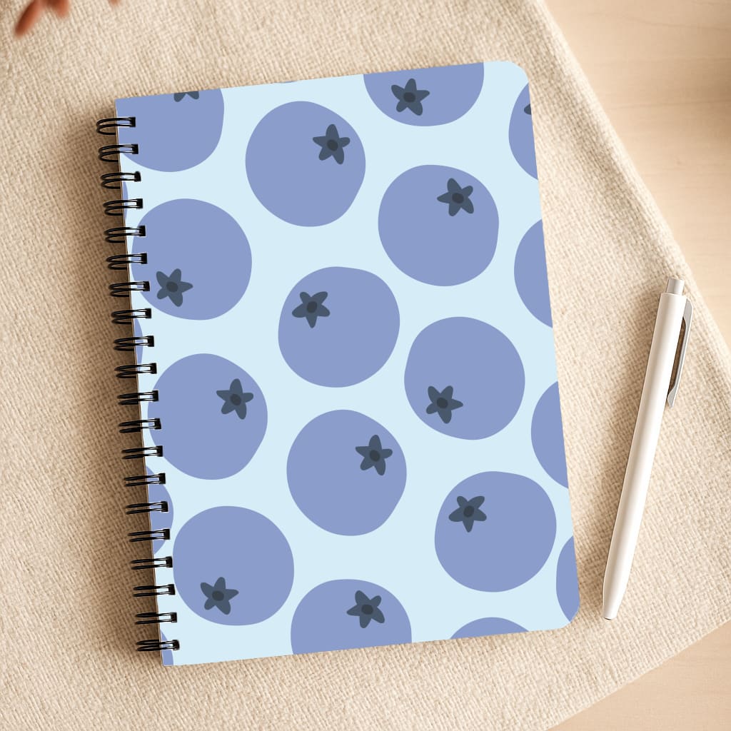 Blueberries - Fruit Patterns Notepad