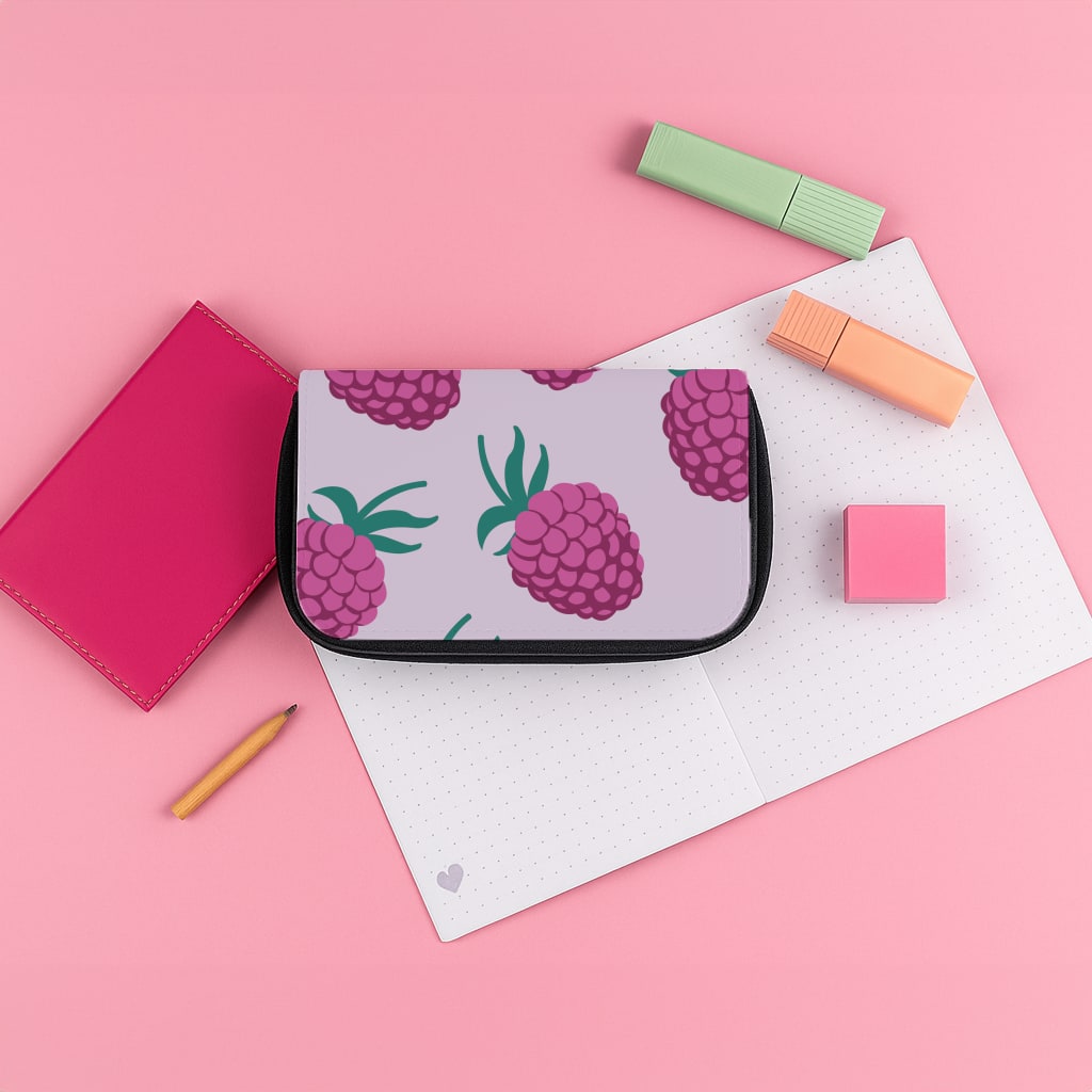 Rasberries - Fruit Patterns Pencil Case