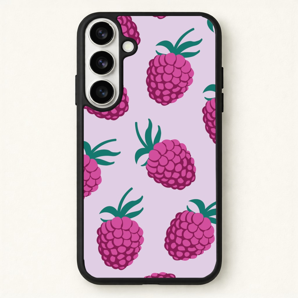 Rasberries - Fruit Patterns Phone Case for Galaxy S26 Plus