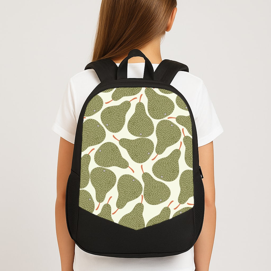 Pears - Fruit Patterns Large School Bag