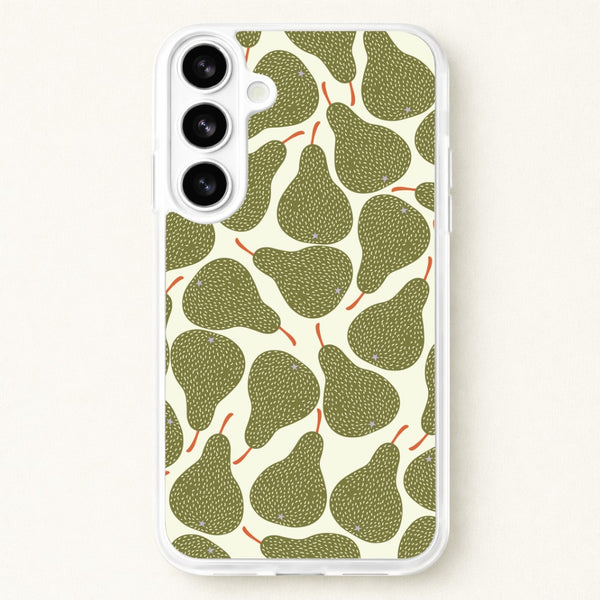 Pears - Fruit Patterns Phone Case for Galaxy S26 Plus
