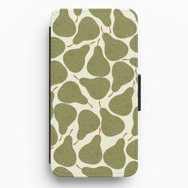 Pears - Fruit Patterns Flip / Wallet Phone Case