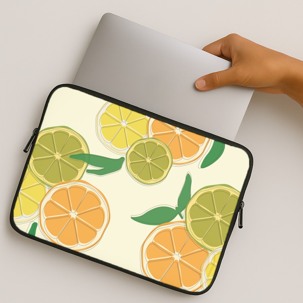 Oranges, Leomns And Limes - Fruit Patterns MacBook Case