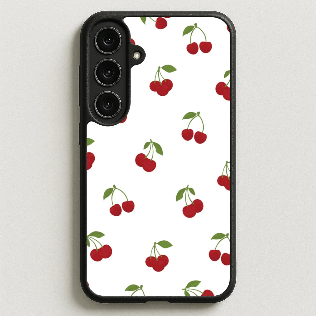 Cherries - Fruit Patterns Phone Case for Galaxy S25FE