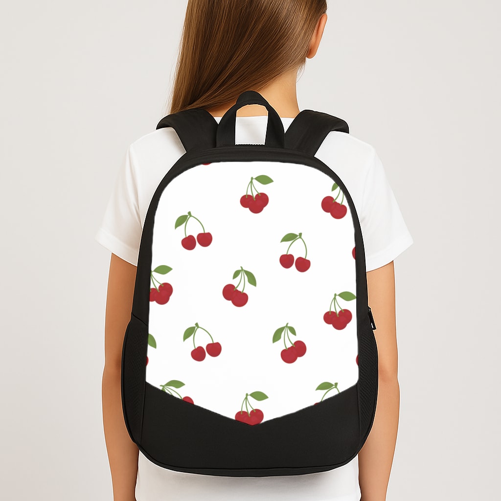Cherries - Fruit Patterns Large School Bag