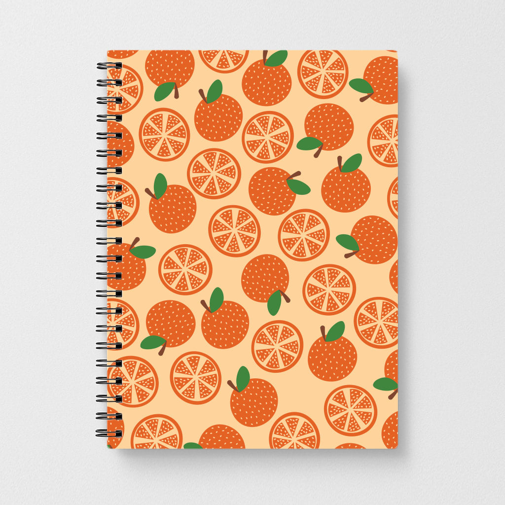 Textured Oranges Pattern  Notebook