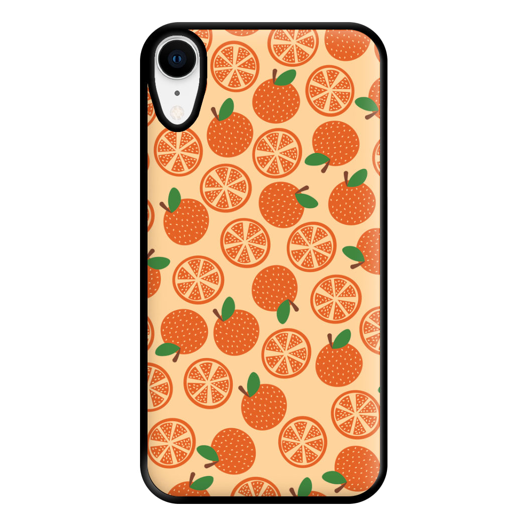 Textured Oranges Pattern Phone Case for iPhone XR
