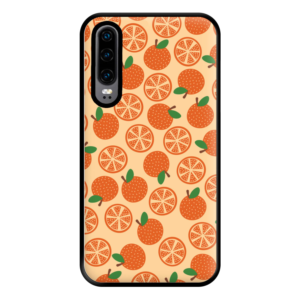 Textured Oranges Pattern Phone Case for Huawei P30