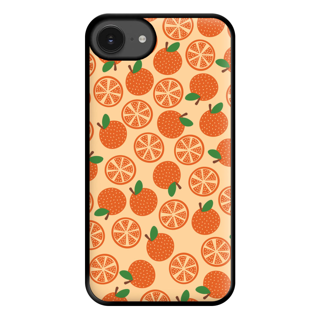 Textured Oranges Pattern Phone Case for iPhone 16e