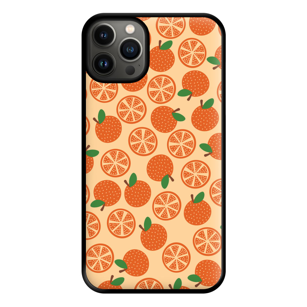 Textured Oranges Pattern Phone Case for iPhone 13