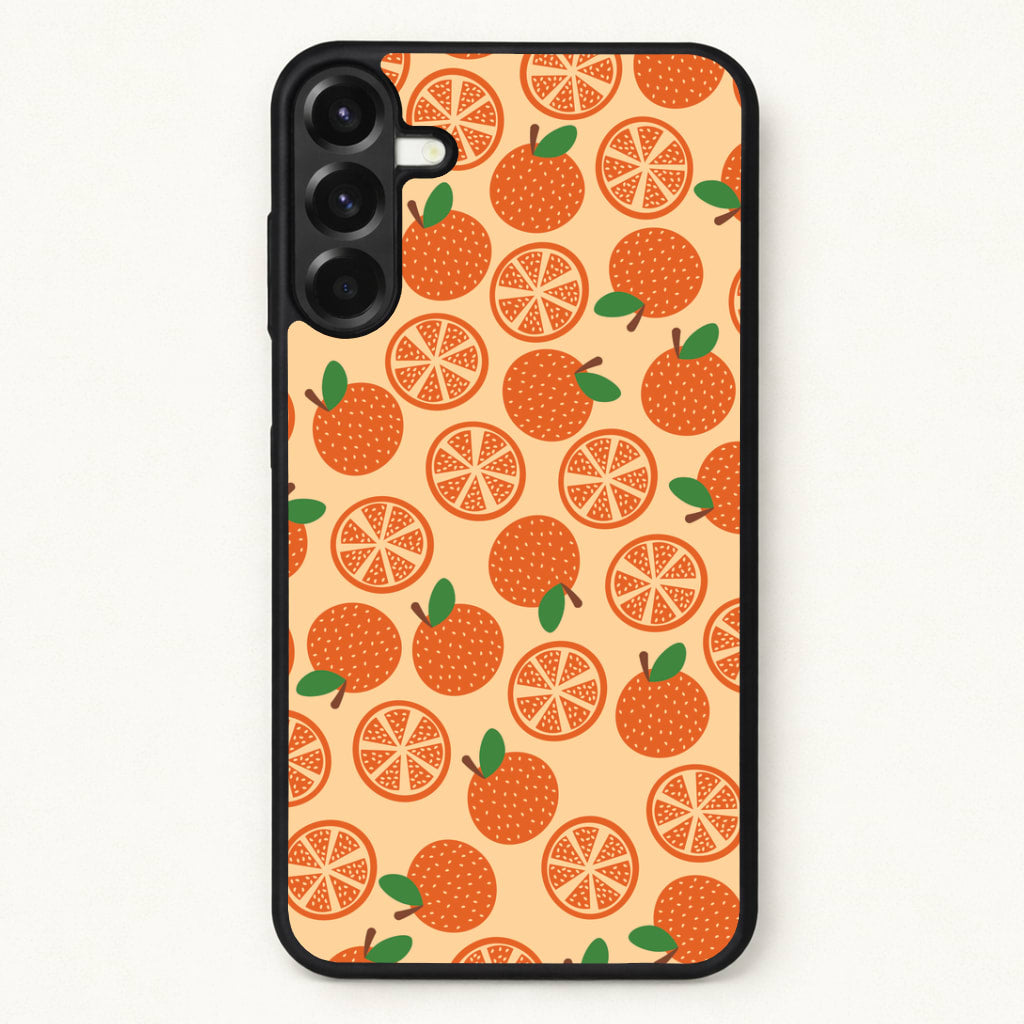 Textured Oranges Pattern Phone Case for Galaxy A17