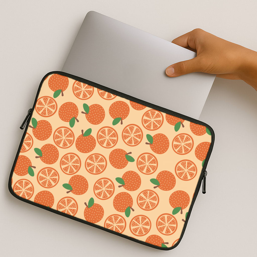 Textured Oranges Pattern MacBook Case