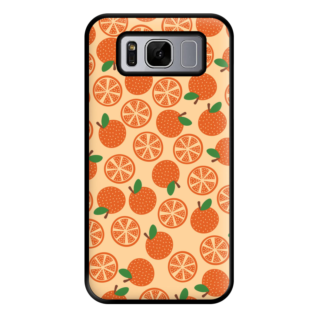 Textured Oranges Pattern Phone Case for Galaxy S8 Plus