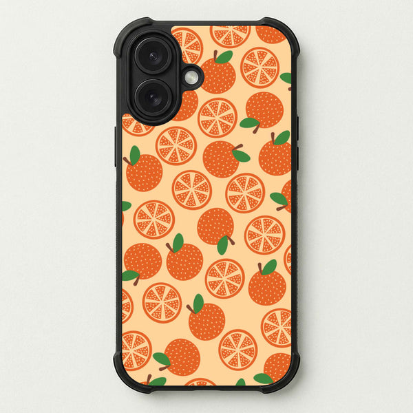 Textured Oranges Pattern Phone Case — Bumper case