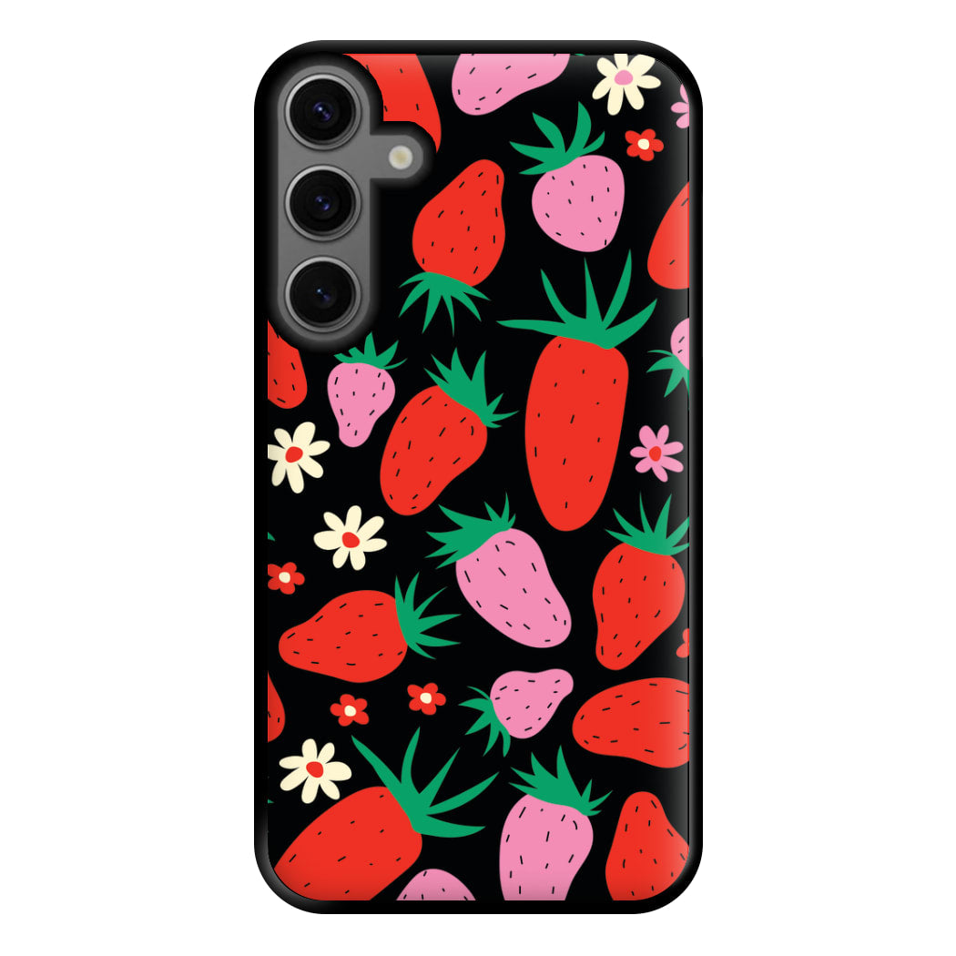 Abstract Strawberries Pattern Phone Case for Galaxy S23FE