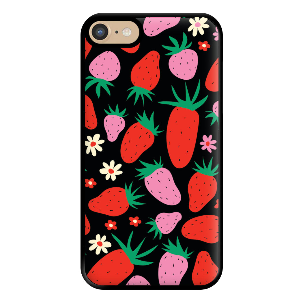 Abstract Strawberries Pattern Phone Case for iPhone 6 / 7 / 8 / SE