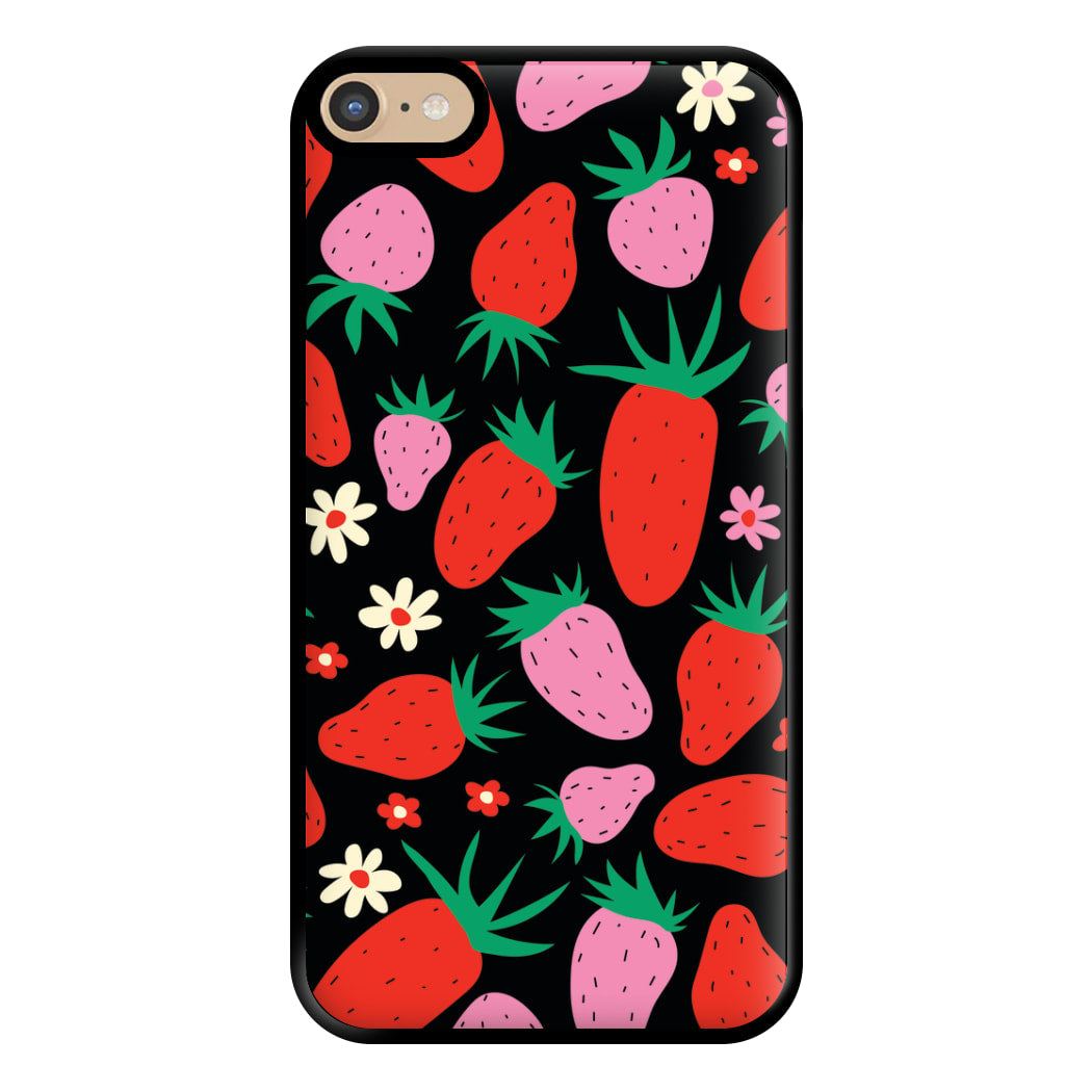 Abstract Strawberries Pattern Phone Case for iPhone 6 Plus / 7 Plus / 8 Plus