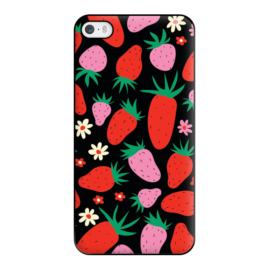 Abstract Strawberries Pattern Phone Case for iPhone 5 / 5s / SE 2016