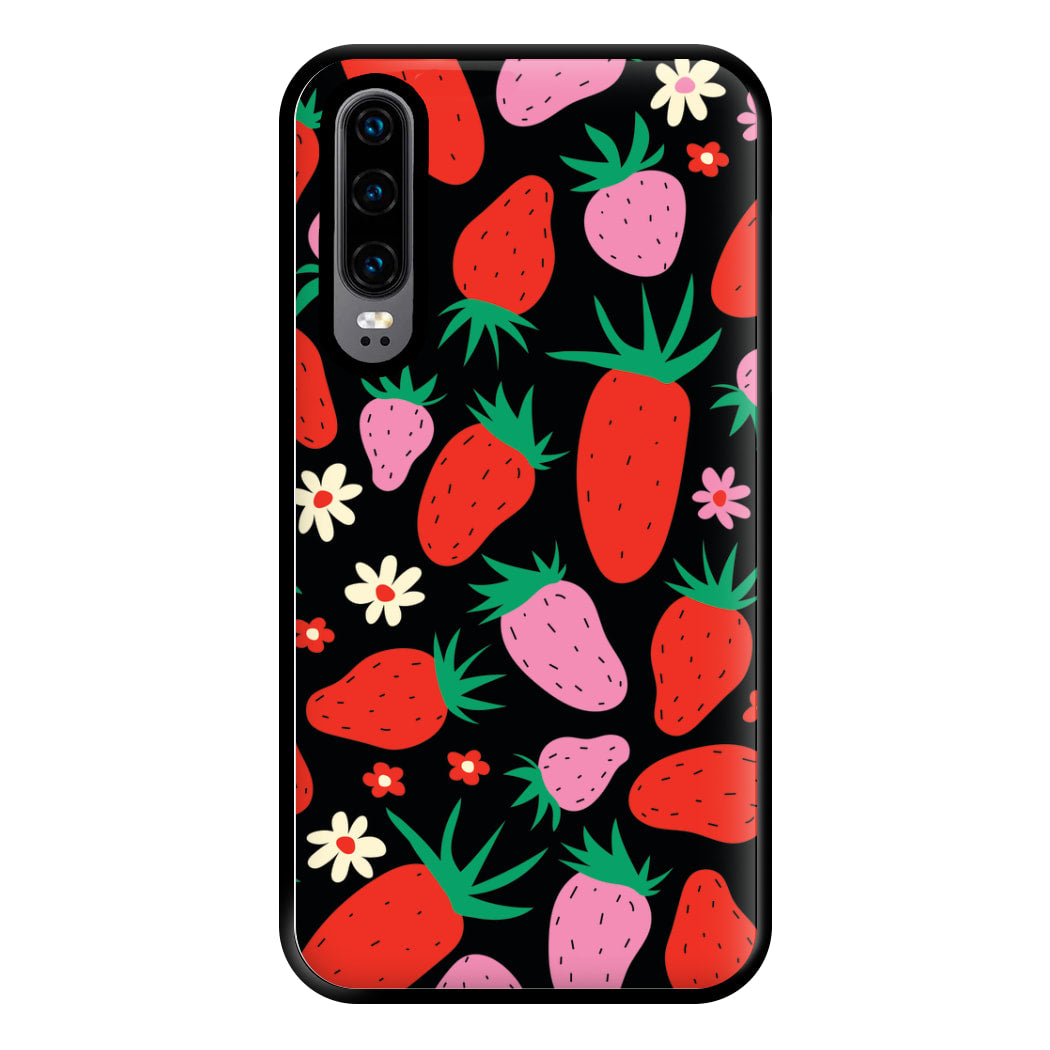 Abstract Strawberries Pattern Phone Case for Huawei P30