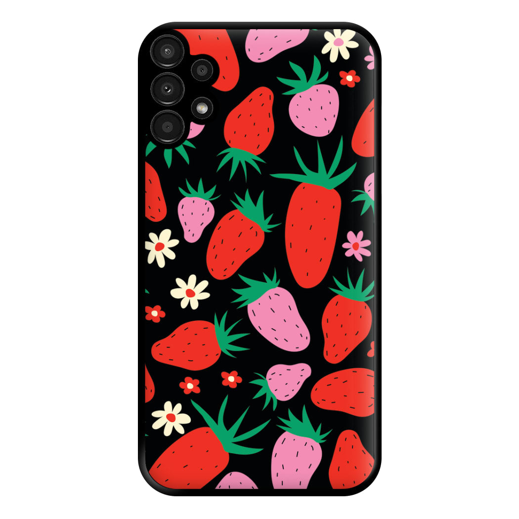 Abstract Strawberries Pattern Phone Case for Galaxy A13