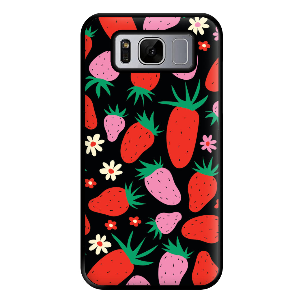 Abstract Strawberries Pattern Phone Case for Galaxy S8 Plus
