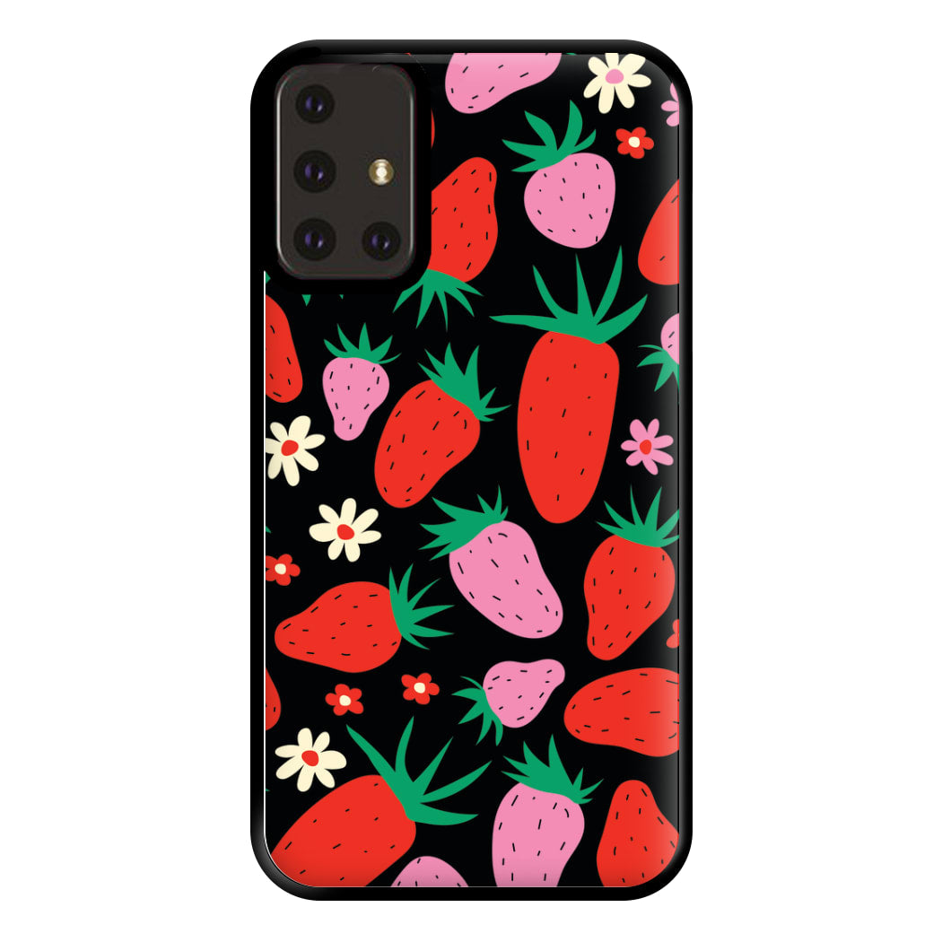 Abstract Strawberries Pattern Phone Case for Galaxy A71