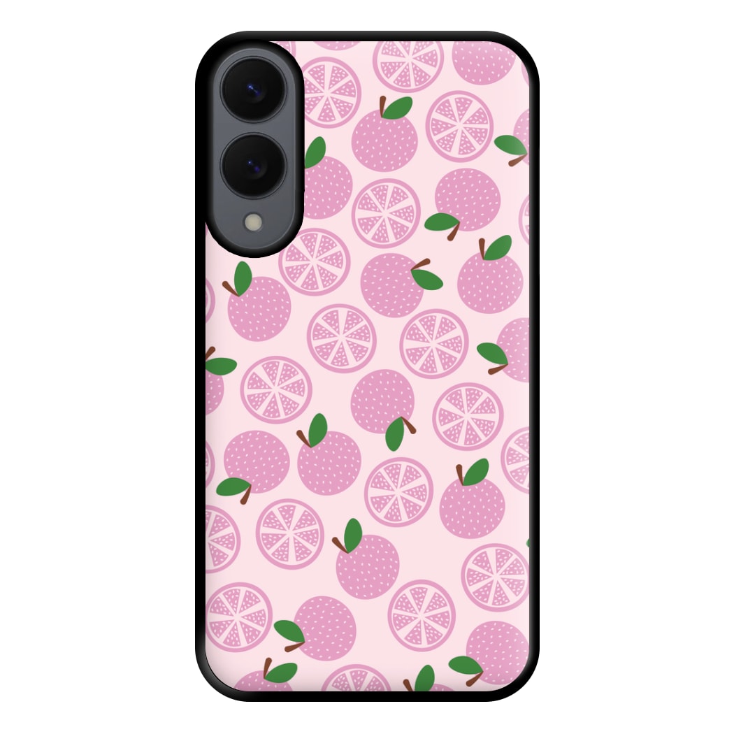 Textured Grapefruit Pattern Phone Case for Galaxy S25 Edge