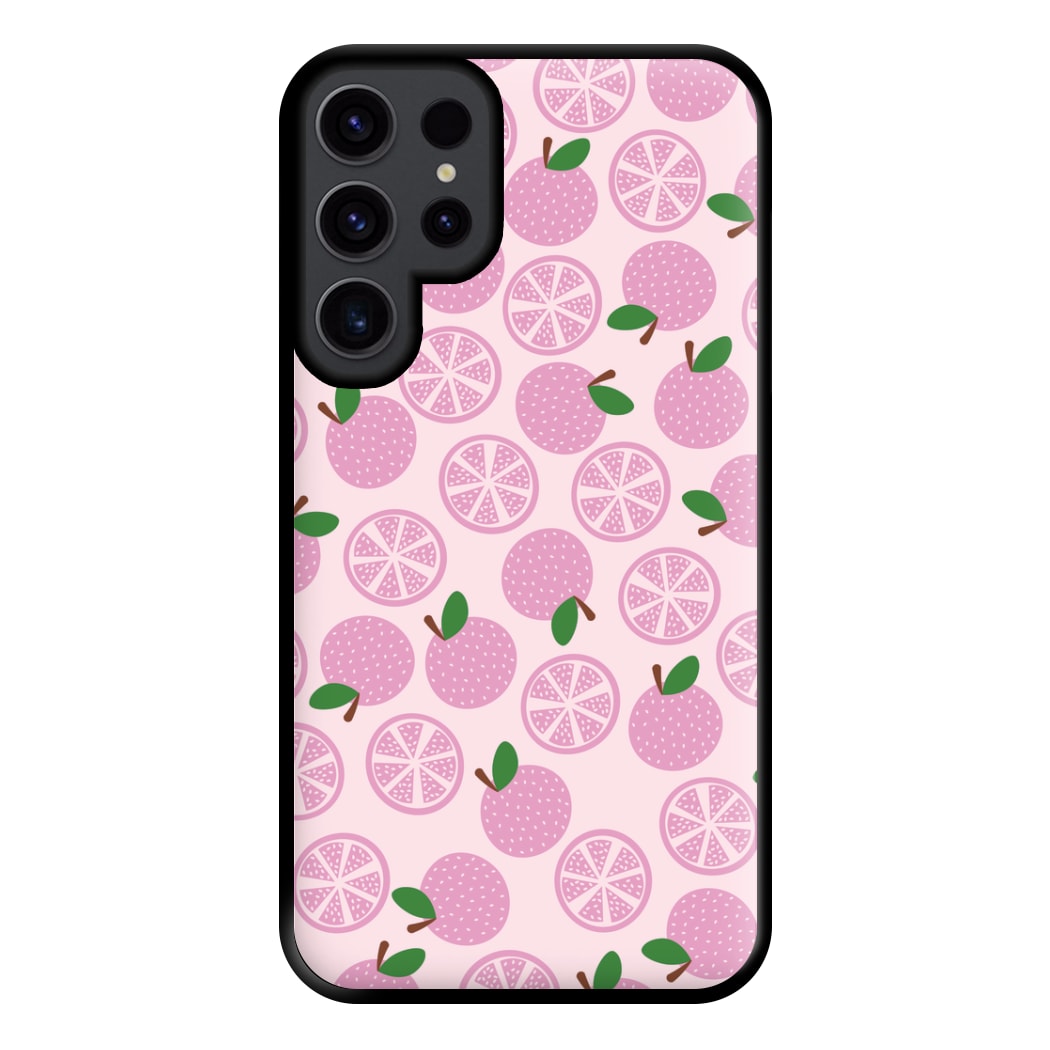Textured Grapefruit Pattern Phone Case for Galaxy S23 Ultra