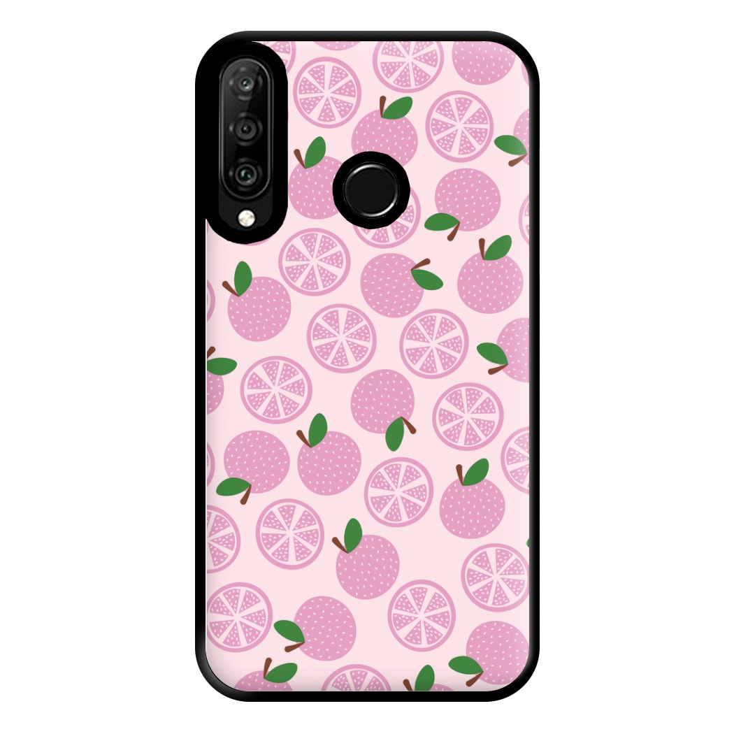 Textured Grapefruit Pattern Phone Case for Huawei P30 Lite