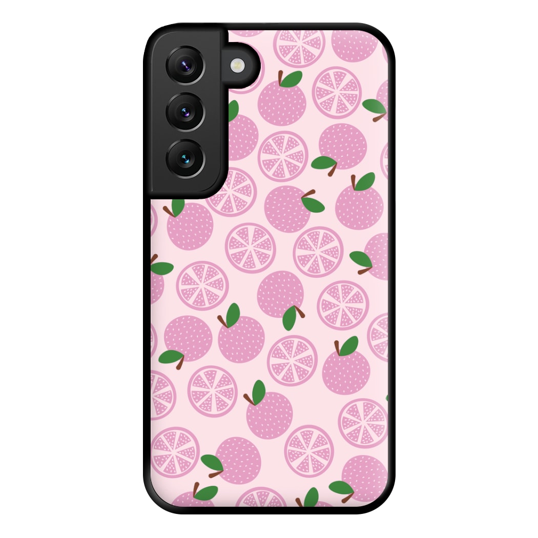 Textured Grapefruit Pattern Phone Case for Galaxy S22 Plus