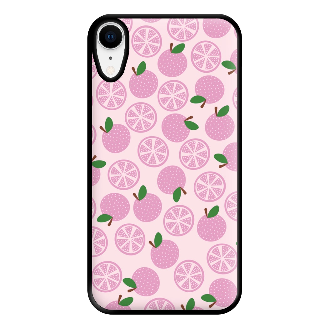 Textured Grapefruit Pattern Phone Case for iPhone XR
